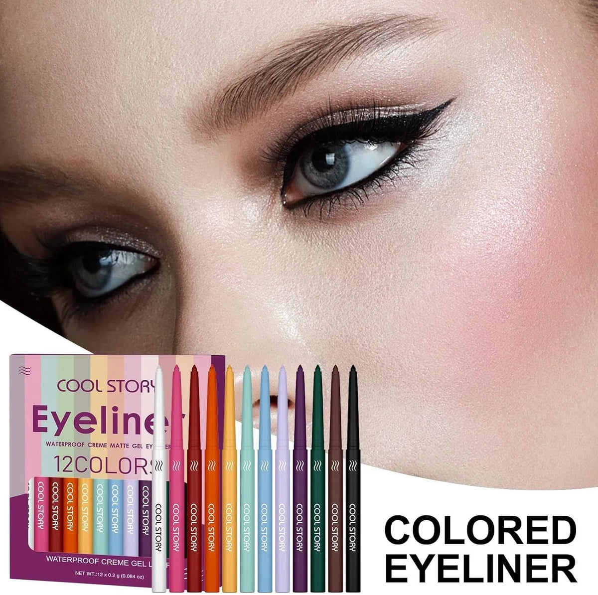 Cool Story Waterproof Colored Matte Lip Liner - 12 pcs Set - Buy Online in Pakistan at Cosmia.pk