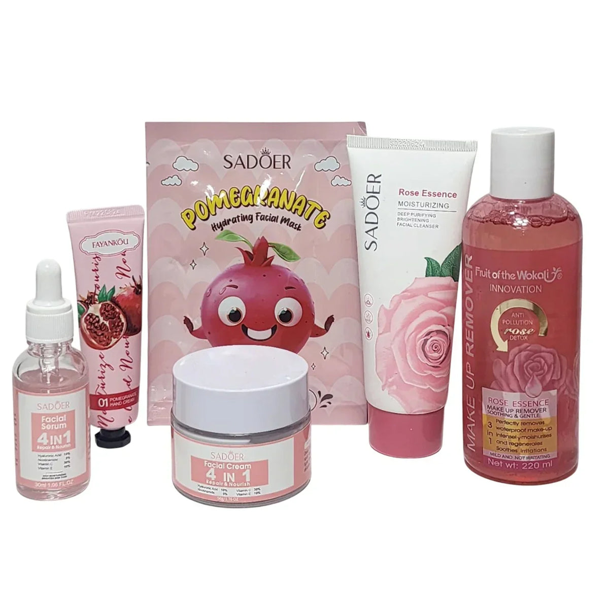 Rosy Glow 6-in-1 Skincare Set - Pack of 6 Items - Buy Online in Pakistan at Cosmia.pk
