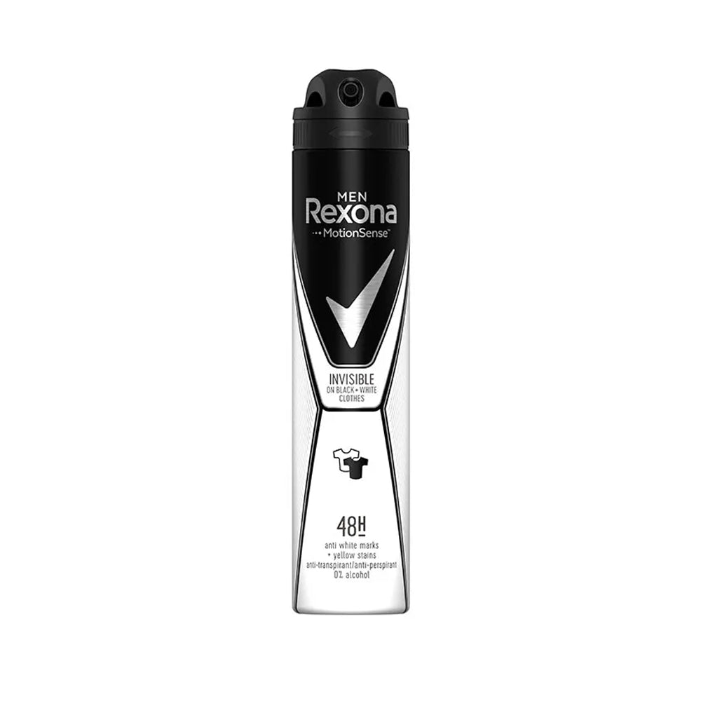 Rexona Men Invisble On Black+white Body Spray 200ml - Buy Online in Pakistan at Cosmia.pk