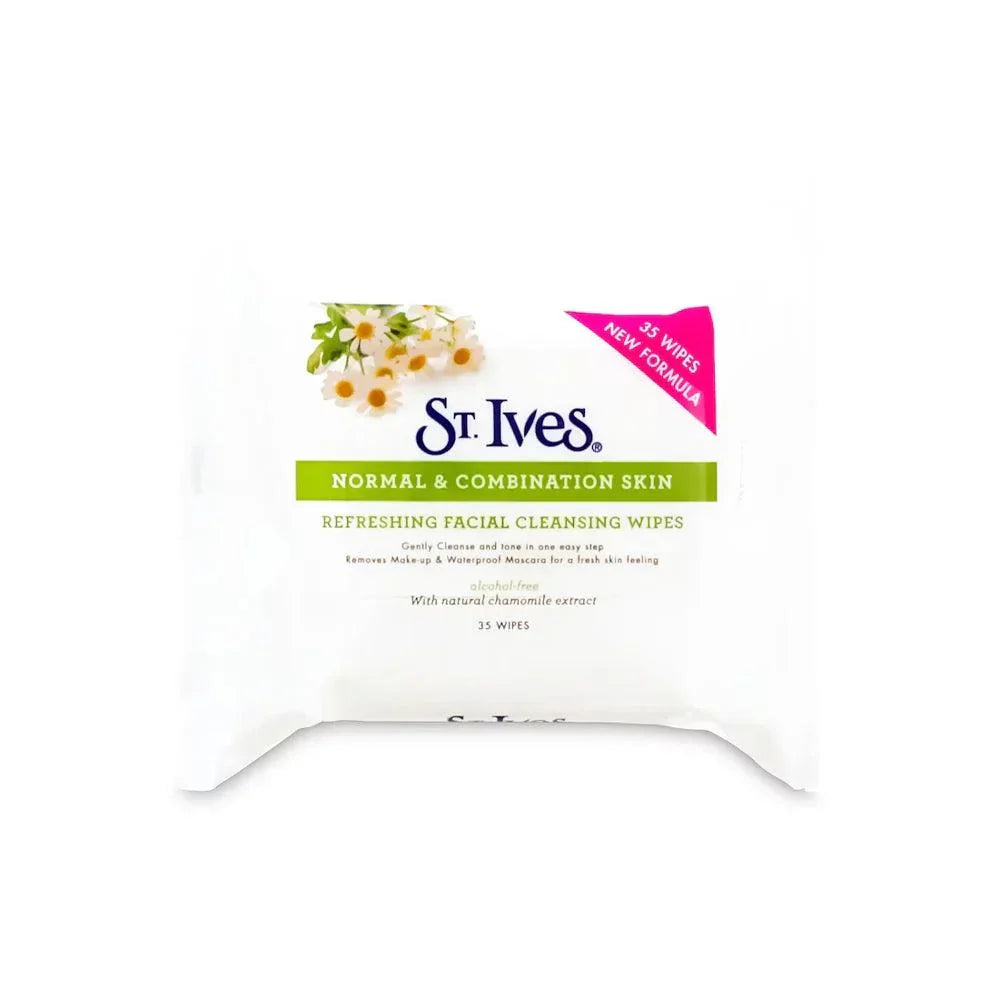 St.Lves Normal & Combination Skin Facial Cleansing Wipes 35s - Buy Online in Pakistan at Cosmia.pk