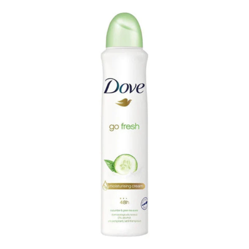 Dove Go Fresh Cucumber &amp; Green Tea Body Spray – 250ml - Buy Online in Pakistan at Cosmia.pk