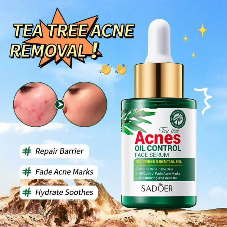 Sadoer Tea Tree Oil Control Anti-Acne Serum Essence 30ml - Buy Online in Pakistan at Cosmia.pk