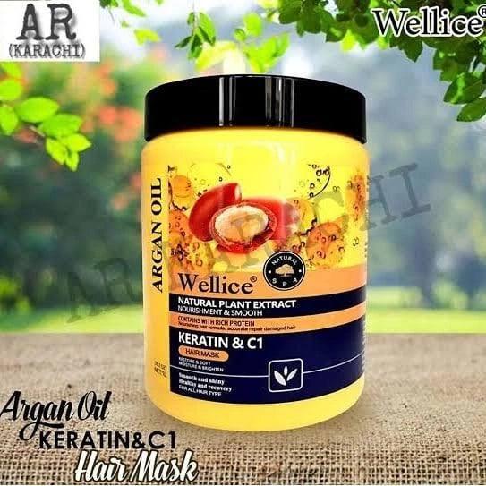Wellice Argan Hair Mask 1 Kg - Buy Online in Pakistan at Cosmia.pk