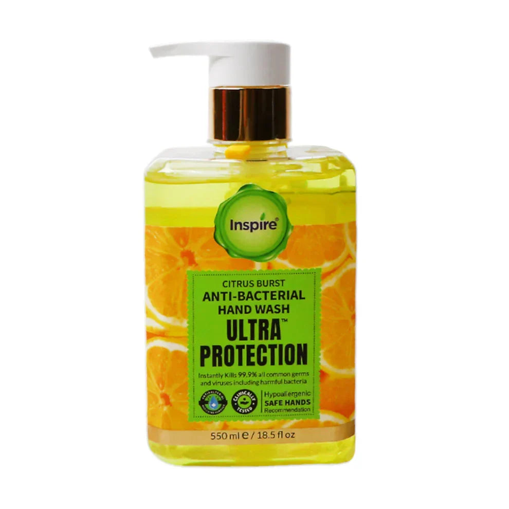 INSPIRE antibacterial ultra protection hand wash- 550ml - Buy Online in Pakistan at Cosmia.pk