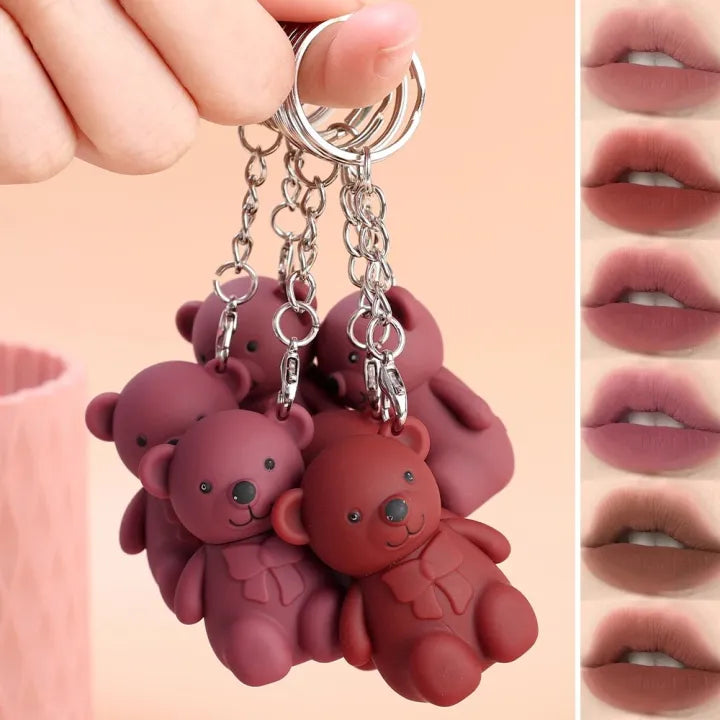 Julystar Bear Keychain Style Trendy Lip Gloss - Buy Online in Pakistan at Cosmia.pk