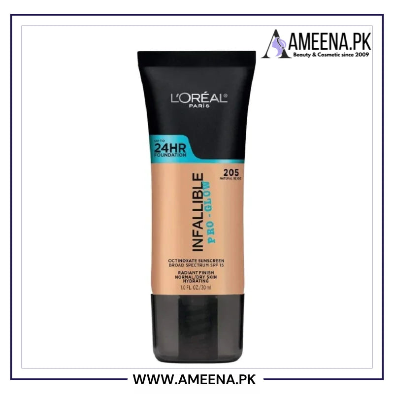 L'Oreal Paris Makeup Infallible Up to 24HR Pro-Glow Foundation - Buy Online in Pakistan at Cosmia.pk