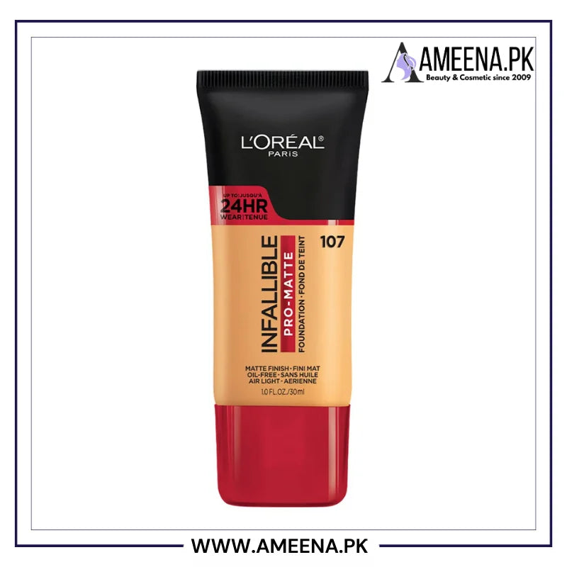 L'Oreal Paris Infallible Pro-Matte Liquid Longwear Foundation - Buy Online in Pakistan at Cosmia.pk