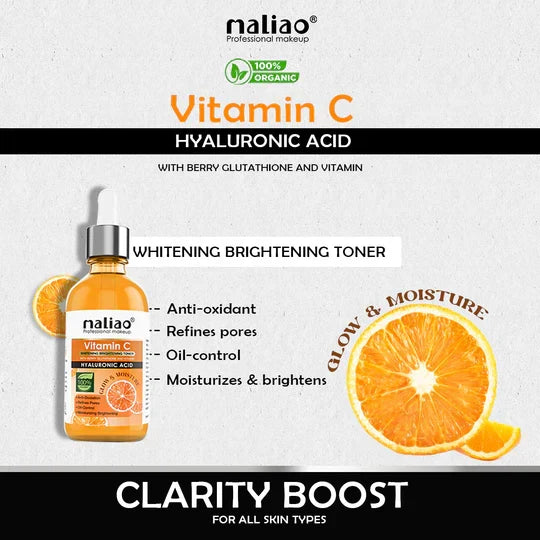 Maliao Vitamin C Whitening Brightening Toner - Buy Online in Pakistan at Cosmia.pk