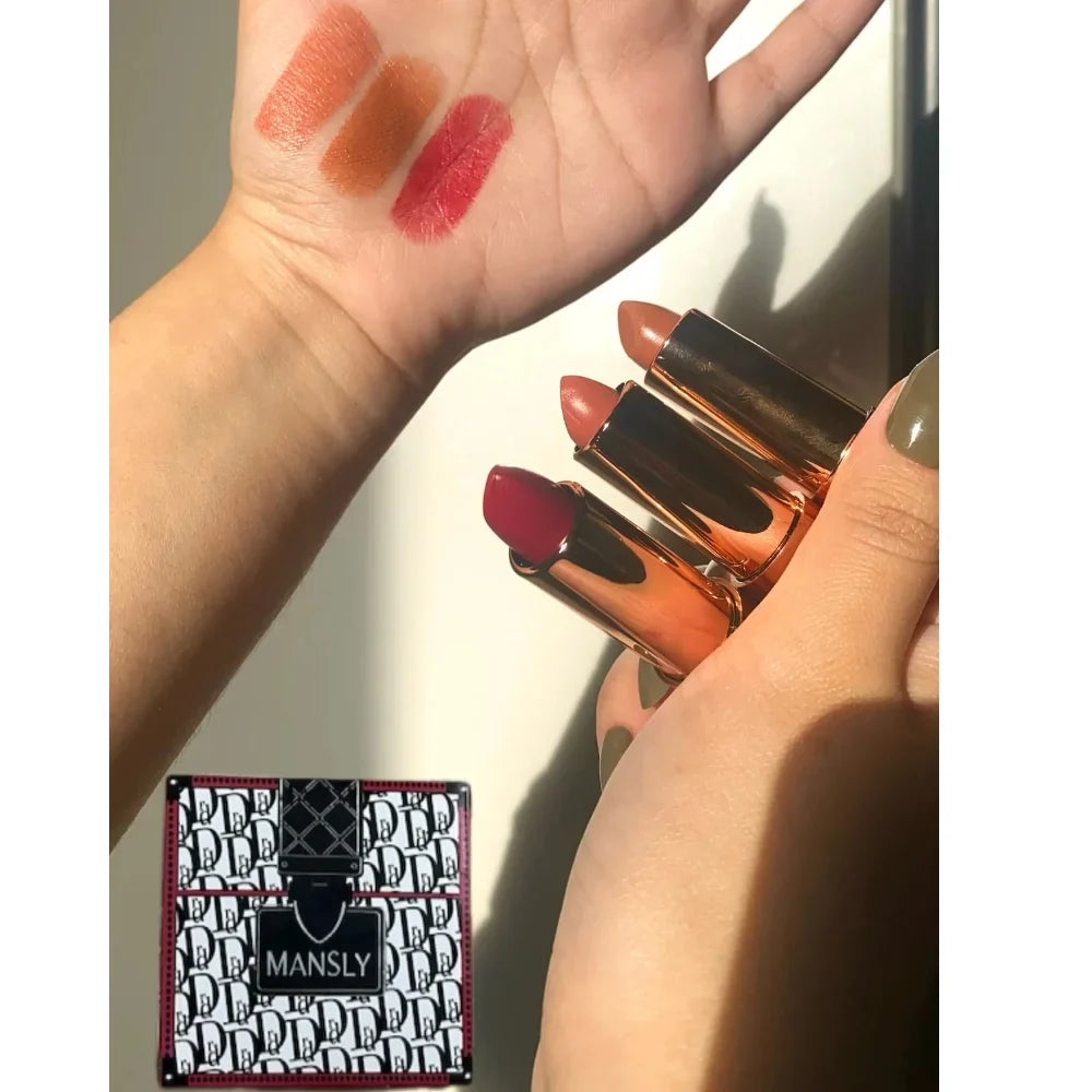 Mansly Velvet Touch Lipstick Trio Set – 3 Pcs - Buy Online in Pakistan at Cosmia.pk