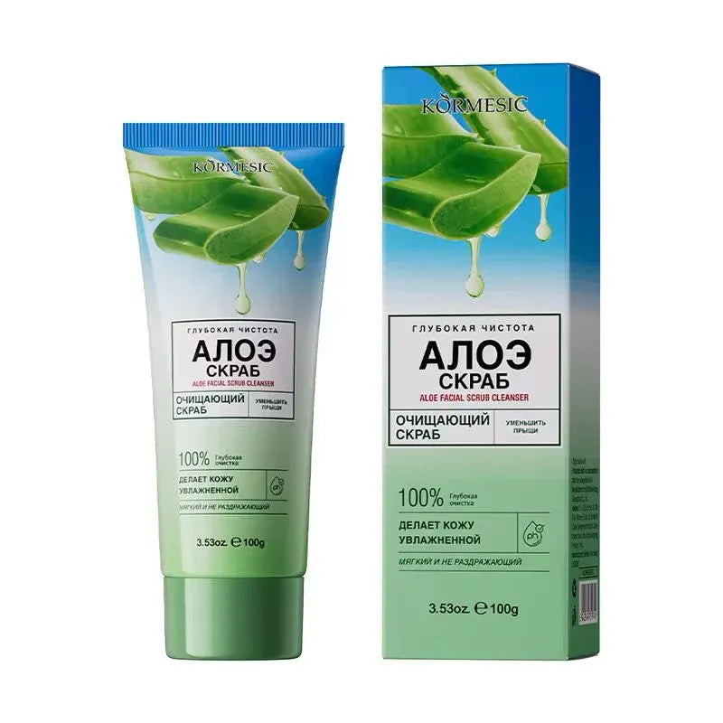 KORMESIC Non-Irritating & Hypoallergeni Oil Makeup Aloe Vera Face Scrub - 100g - Buy Online in Pakistan at Cosmia.pk