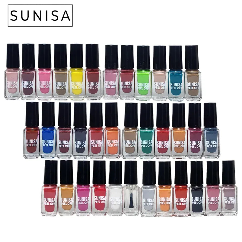 Sunisa 36 colors Peel Off Nail Polish Set - Buy Online in Pakistan at Cosmia.pk