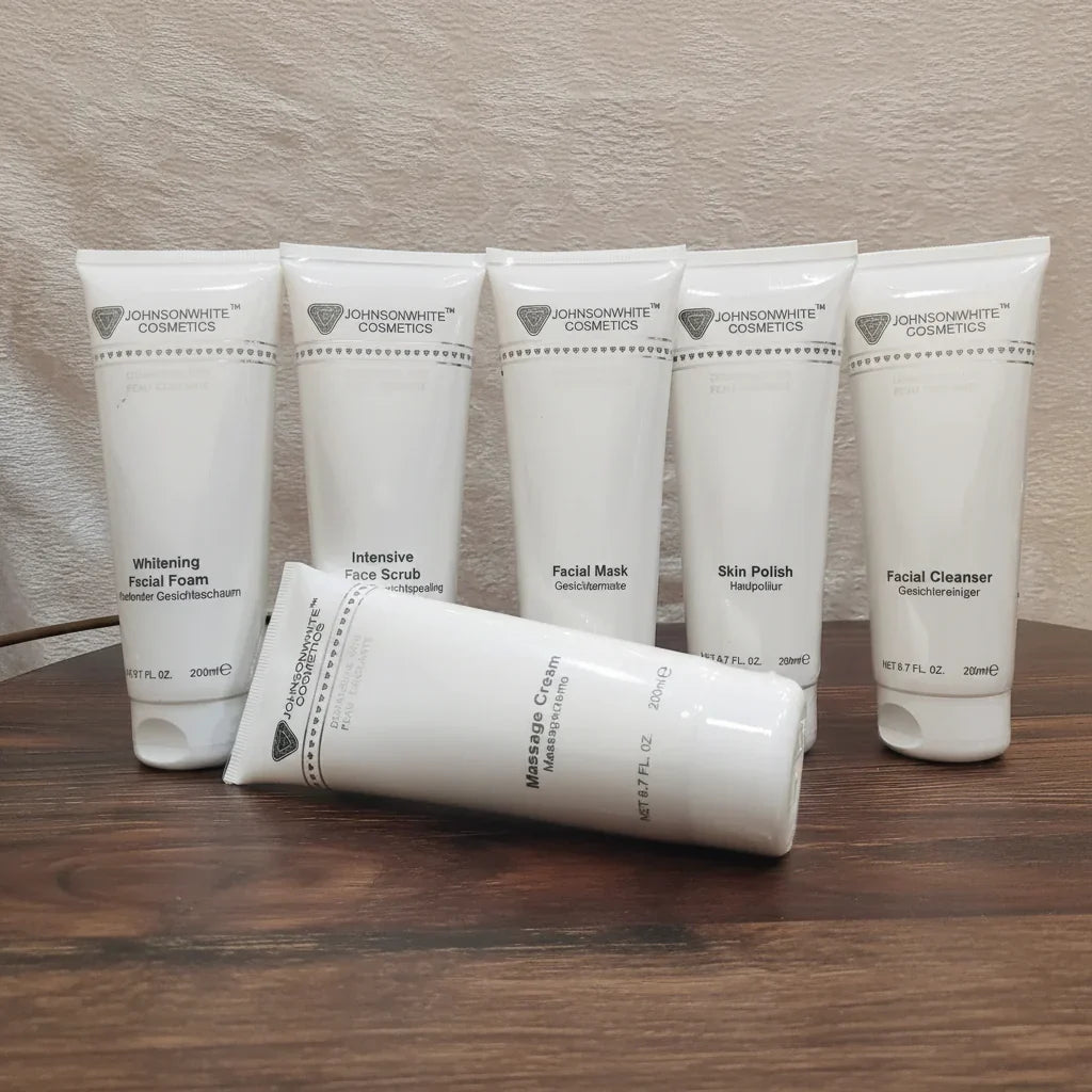 Johnson White Cosmetics Facial Kit Pack of 6 - 200ml Each - Buy Online in Pakistan at Cosmia.pk