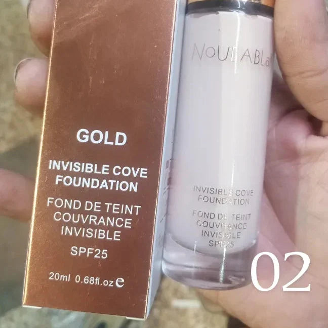 NoubaBlak Gold Invisible Cover Foundation SPF 25 – 20ml - Buy Online in Pakistan at Cosmia.pk