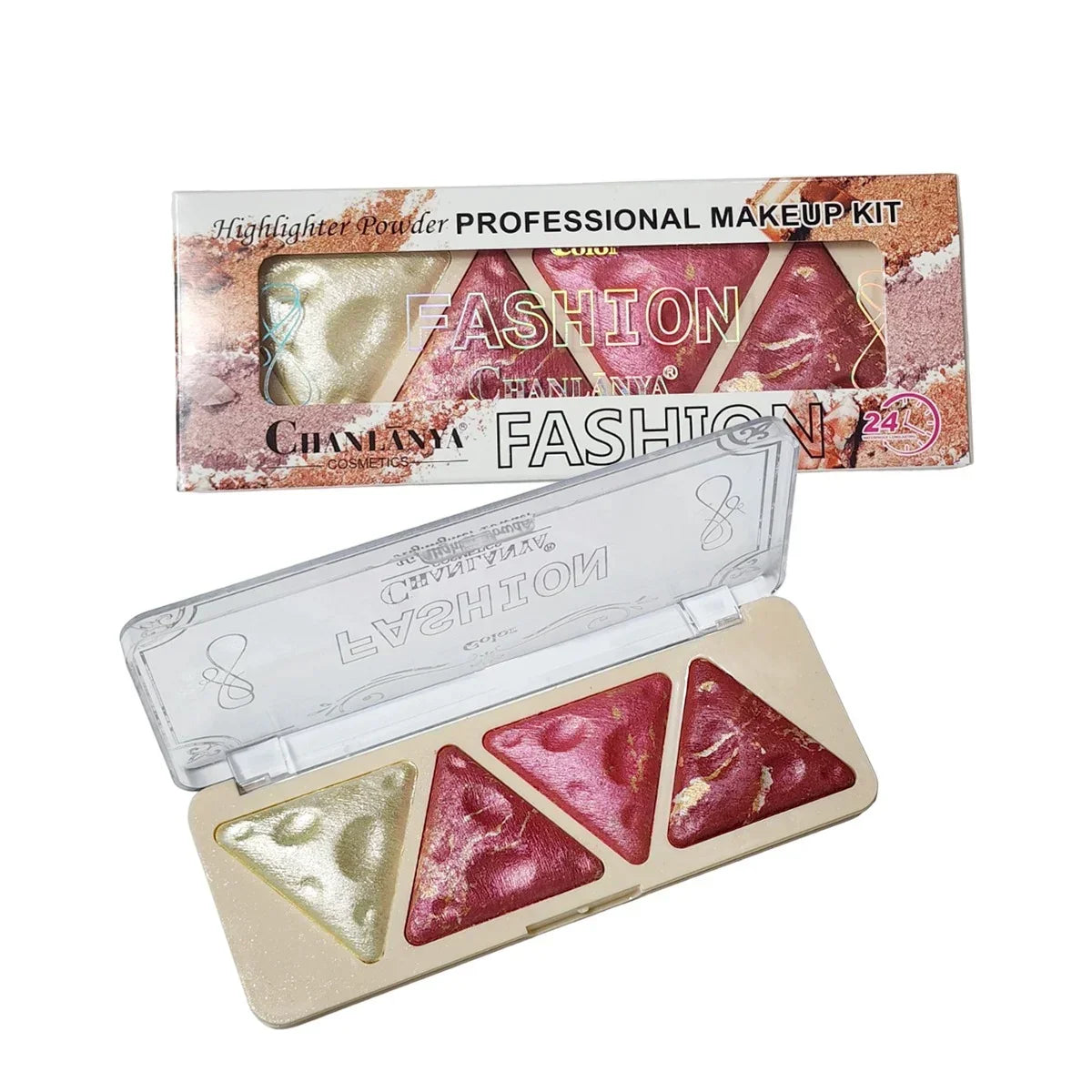 4 Colors Long Lasting Shimmer Triangle Cheese Blush - Buy Online in Pakistan at Cosmia.pk