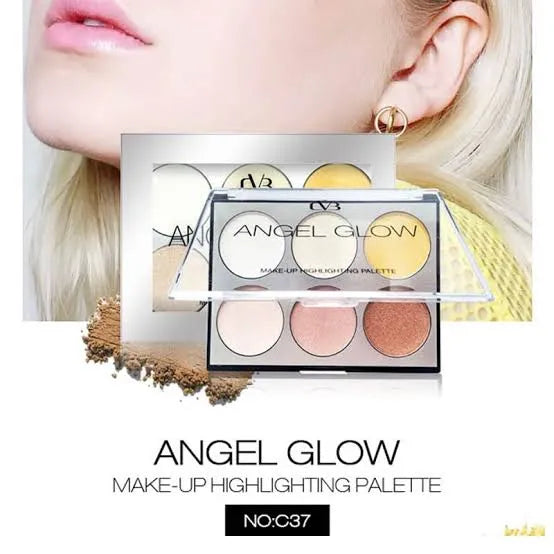 CVB 6 Shades High Definition Angel Glow Makeup Highlighter Palette C37 - Buy Online in Pakistan at Cosmia.pk