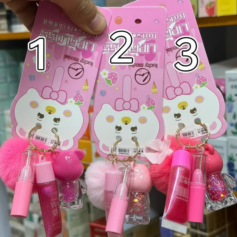 Lucky Model 3in1 Key Chain Lipgloss - Buy Online in Pakistan at Cosmia.pk