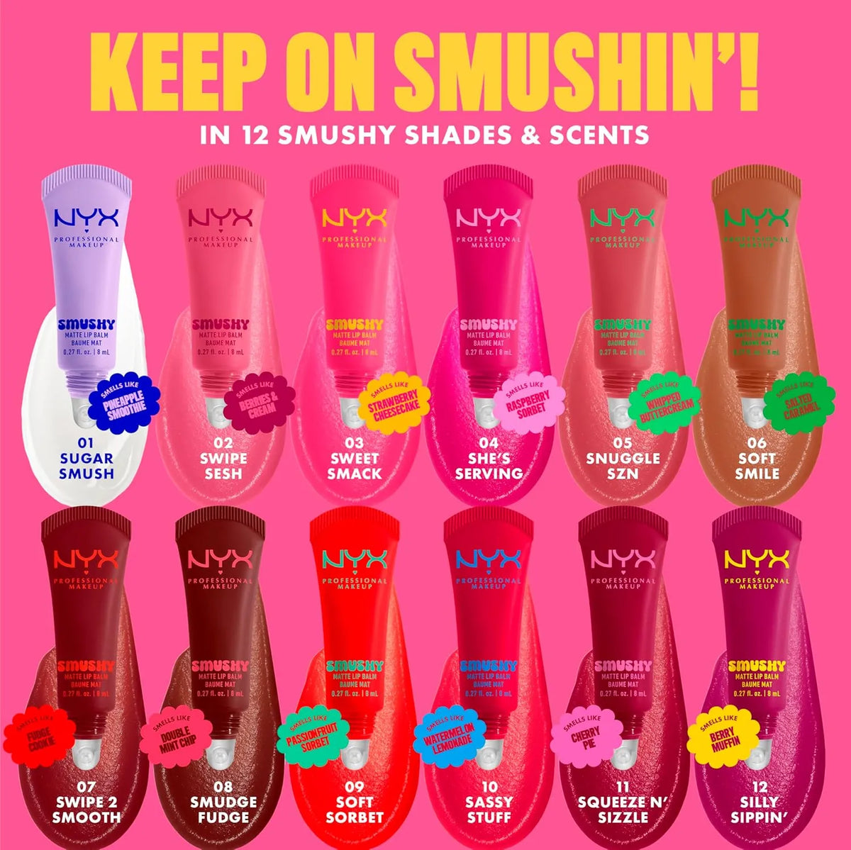 NYX Professional Makeup - Smushy Matte Lip Balm - 8ml - Buy Online in Pakistan at Cosmia.pk