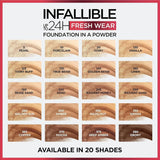 L'Oreal Paris Makeup Infallible Fresh Wear Foundation in a Powder - Buy Online in Pakistan at Cosmia.pk
