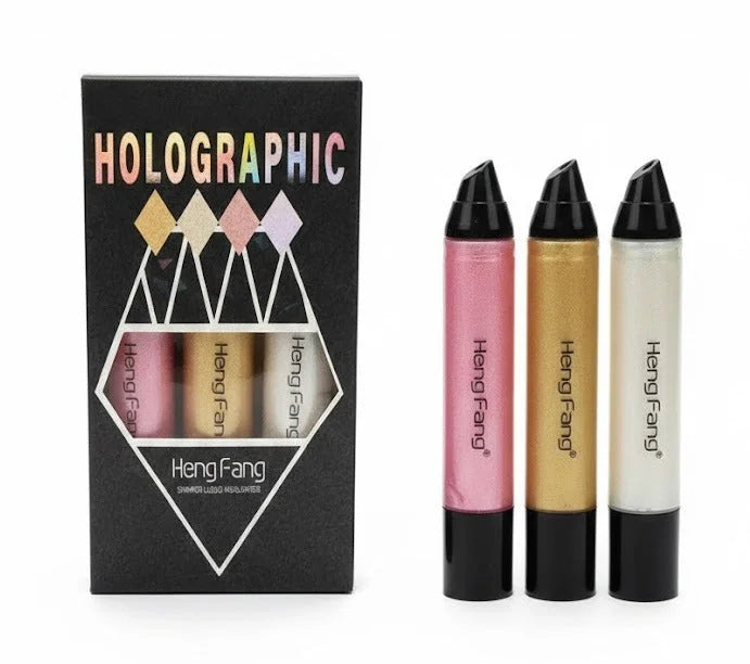 Heng Fang Holographic Highlighter Pack of 3 - Buy Online in Pakistan at Cosmia.pk