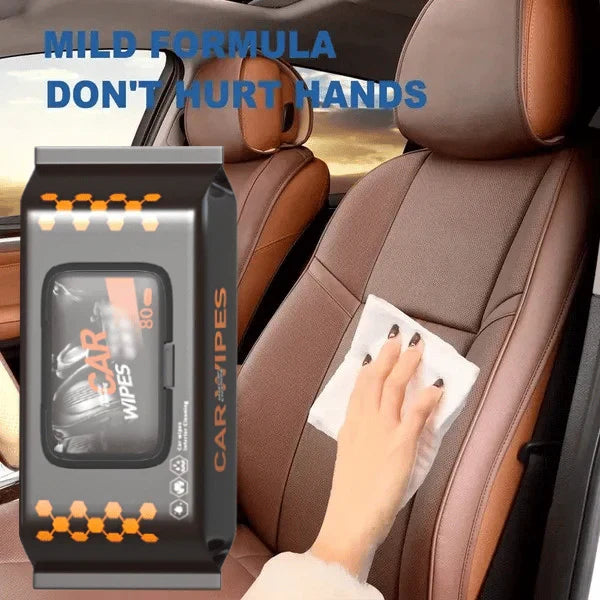 Car interior cleaning and polishing Wipes - PACK OF 80 - Buy Online in Pakistan at Cosmia.pk