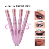 4 In 1 Makeup Pen - Multi function water proof - Buy Online in Pakistan at Cosmia.pk