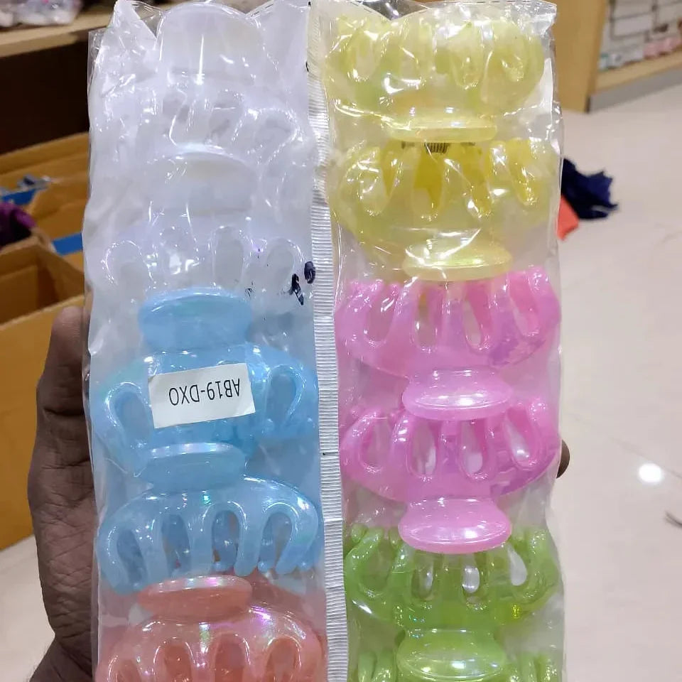 Plastic Hair Claw Clips In Assorted Pastel Colors - Buy Online in Pakistan at Cosmia.pk