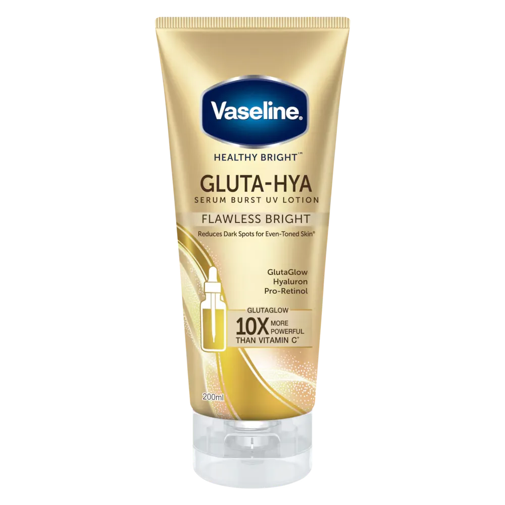 Vaseline Essential Even Tone Flawless Glow Gluta-Hya Serum Burst Lotion - Made in Thailand - Buy Online in Pakistan at Cosmia.pk