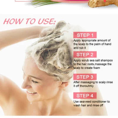Guanjing Sea Salt Hair Loss Treatment Shampoo - 200gm - Buy Online in Pakistan at Cosmia.pk
