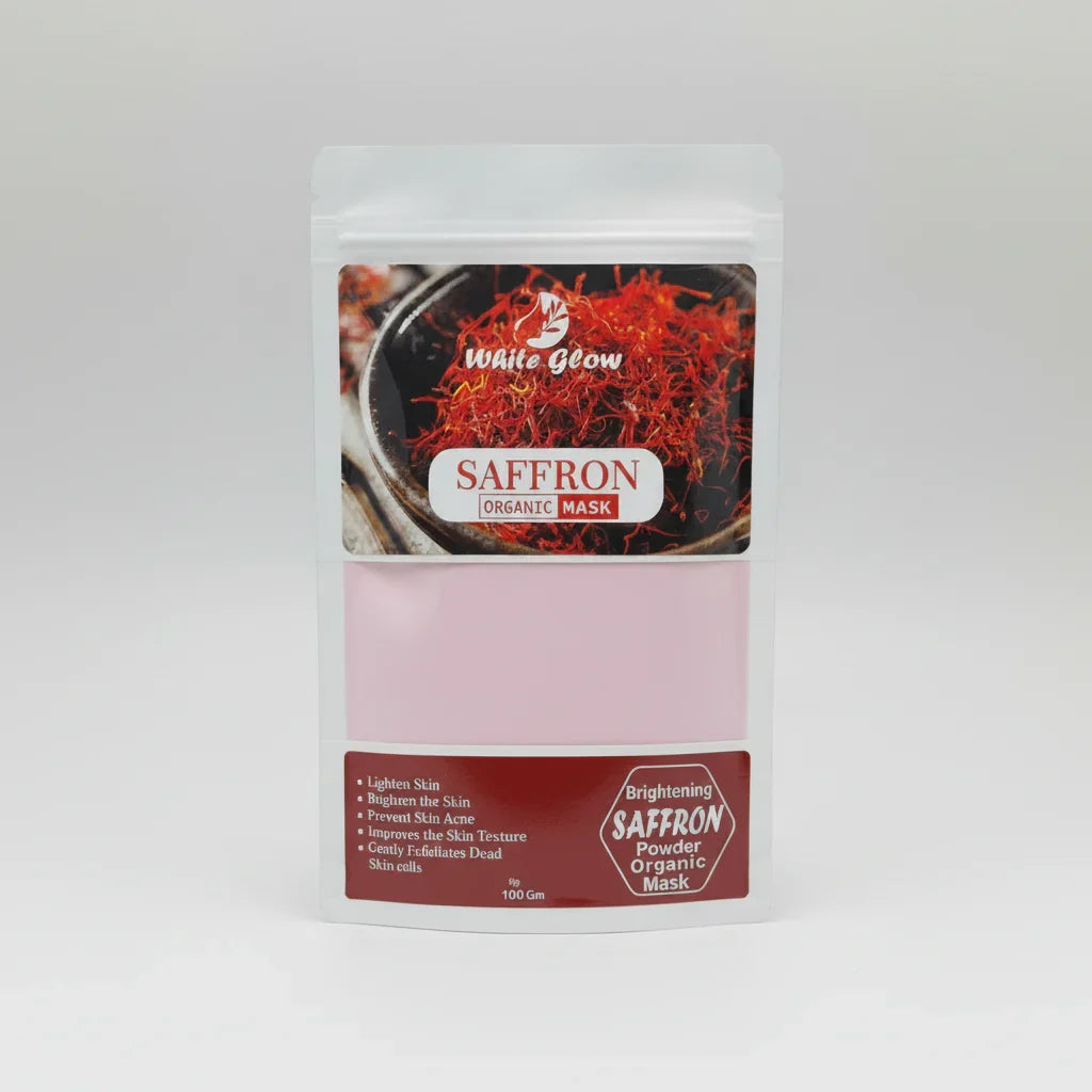White Glow Saffron powder mask - 100g - Buy Online in Pakistan at Cosmia.pk
