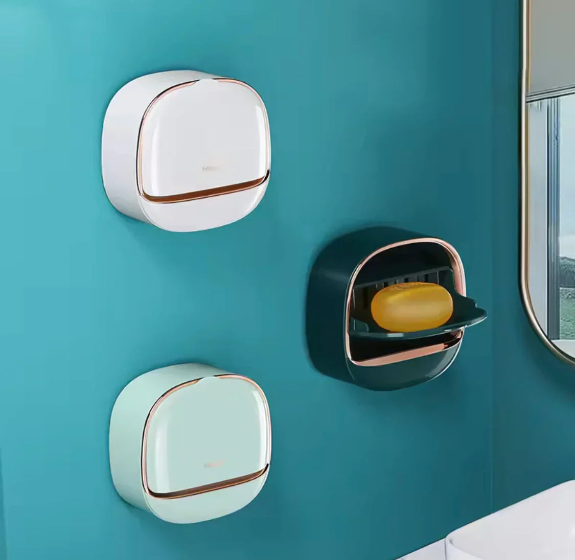Wall Mounted Soap Holder With Flip Cover - Buy Online in Pakistan at Cosmia.pk