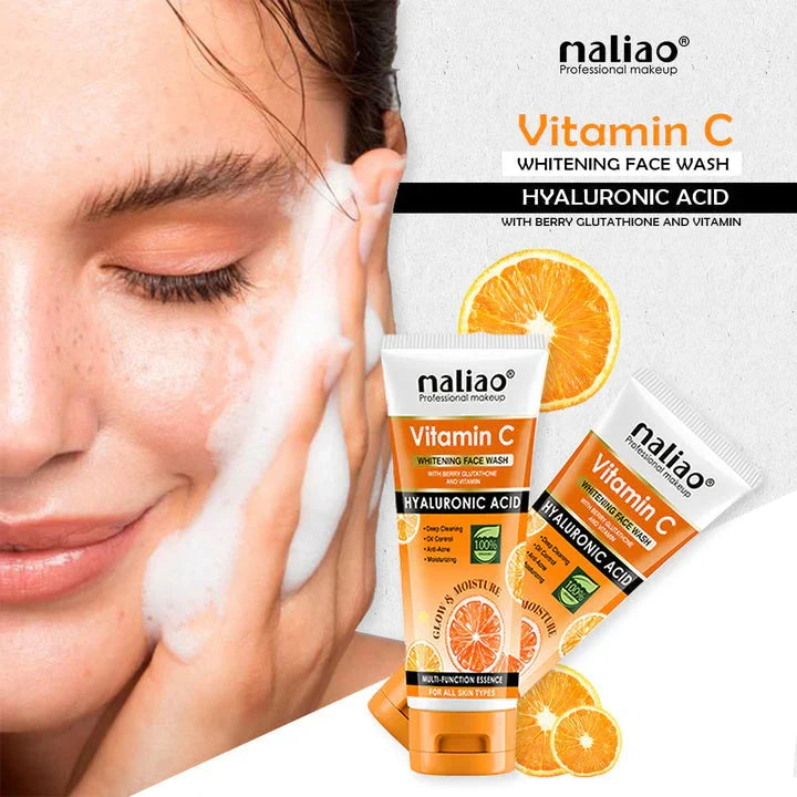 Maliao Vitamin C Face Wash with Berry Glutathione & Hyaluronic Acid - Buy Online in Pakistan at Cosmia.pk