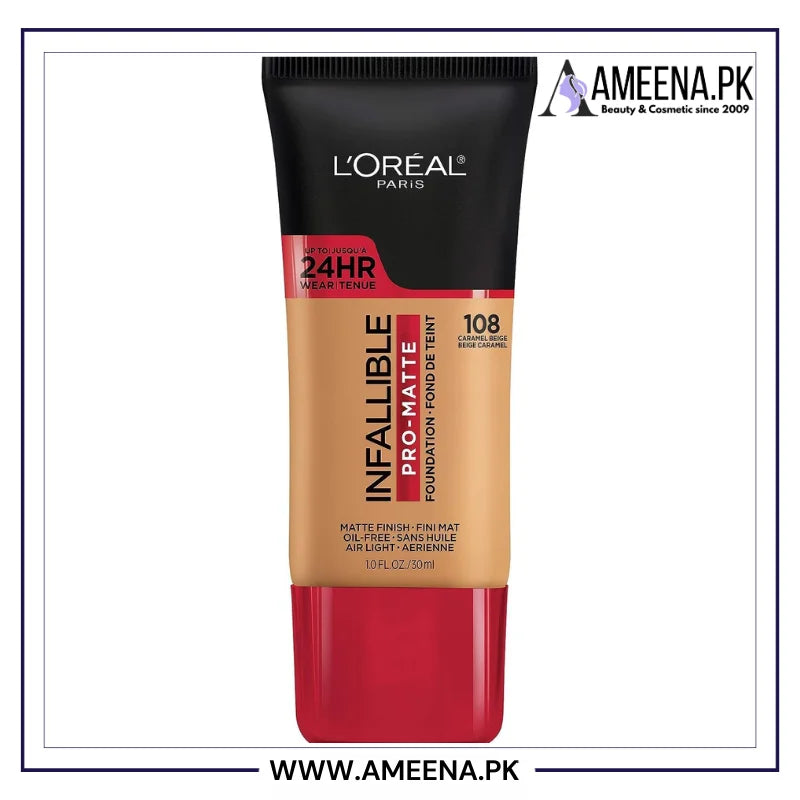 L'Oreal Paris Infallible Pro-Matte Liquid Longwear Foundation - Buy Online in Pakistan at Cosmia.pk