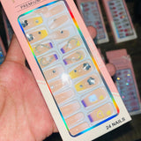 Professional Premium Series Artifical Nails With Free Stickers (24Pcs) - Buy Online in Pakistan at Cosmia.pk