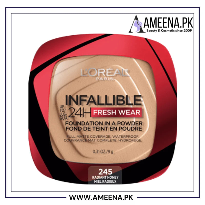 L'Oreal Paris Makeup Infallible Fresh Wear Foundation in a Powder - Buy Online in Pakistan at Cosmia.pk