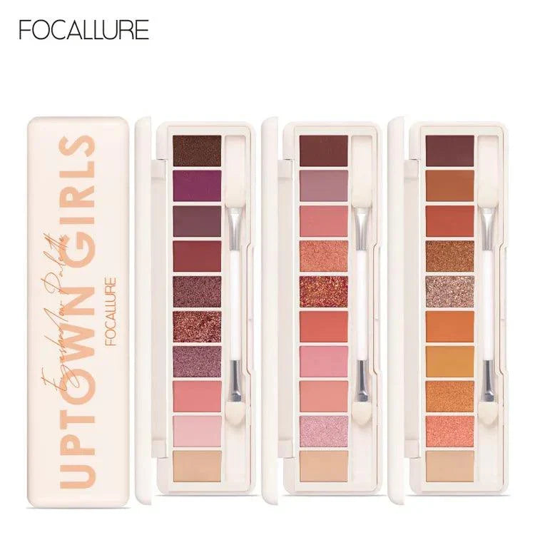 10 Colors Focallure Uptown Girls Eyeshadow Palette - Buy Online in Pakistan at Cosmia.pk