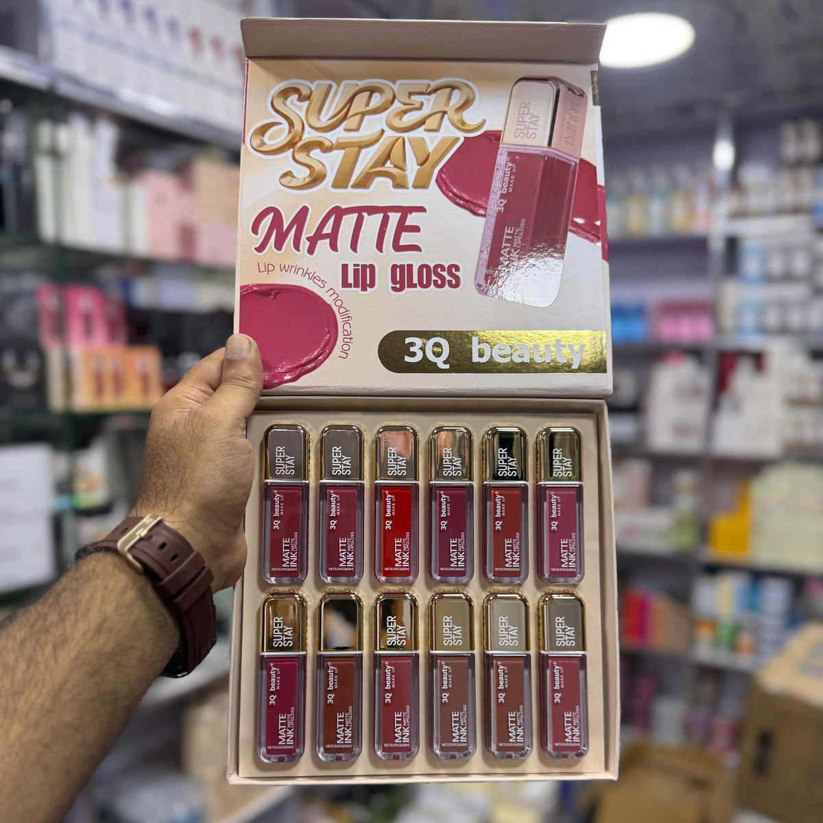 3Q Super Stay Ink Matte Lipgloss - 12 Pcs Set - Buy Online in Pakistan at Cosmia.pk