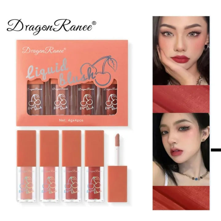 Dragon Ranee Fruit Juice Natural Shiny Liquid Blushes (4 pcs) - Buy Online in Pakistan at Cosmia.pk