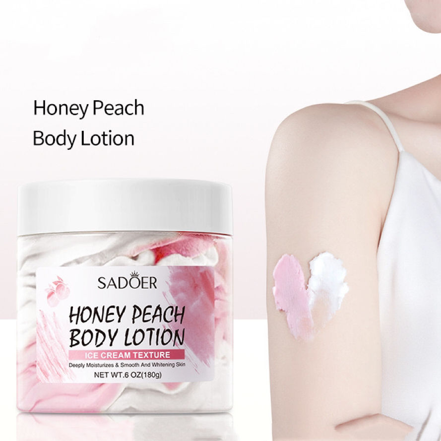 SADOER Honey Peach Body Lotion Ice Cream Texture 180g - Buy Online in Pakistan at Cosmia.pk
