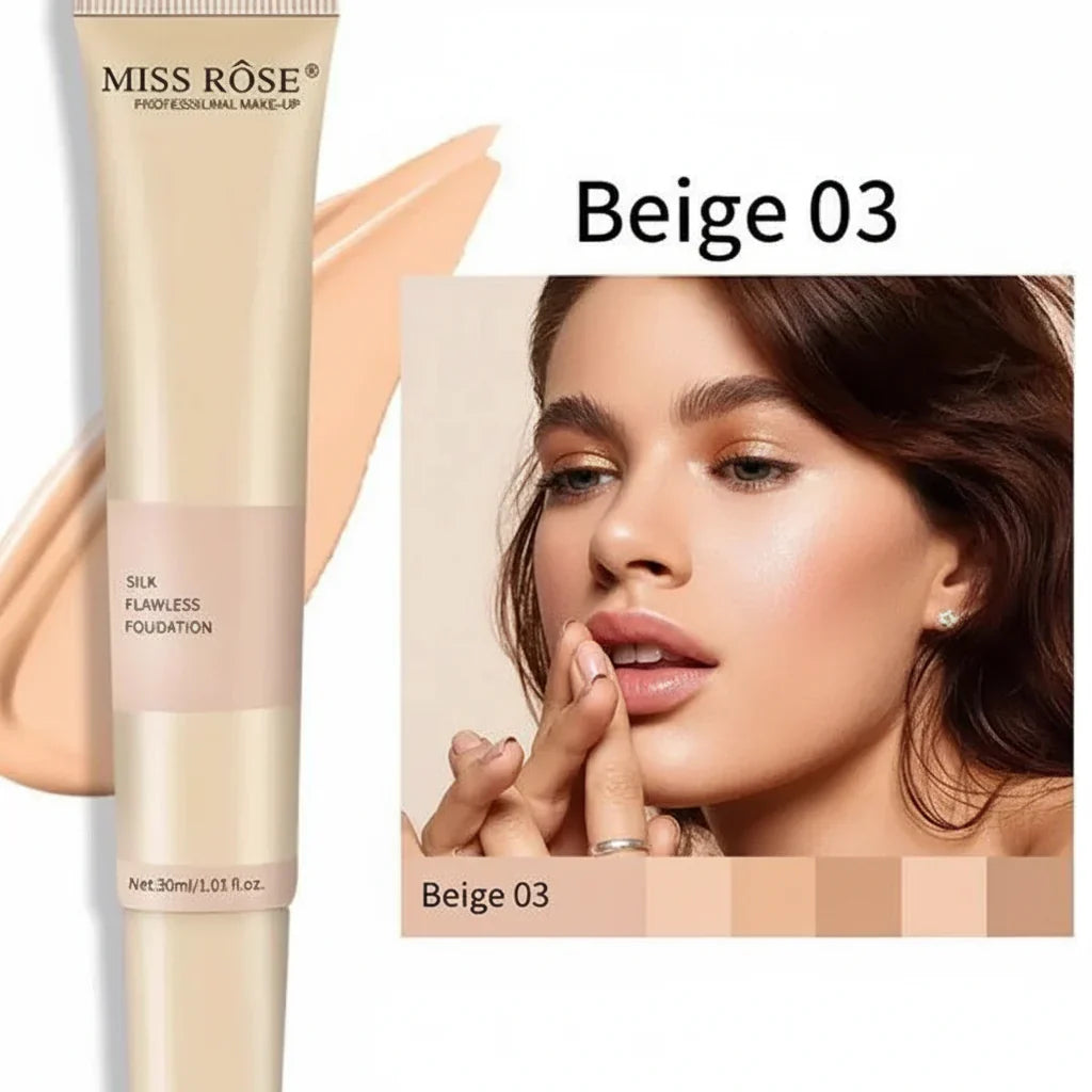 Miss Rose Silk Flawless Foundation - Buy Online in Pakistan at Cosmia.pk