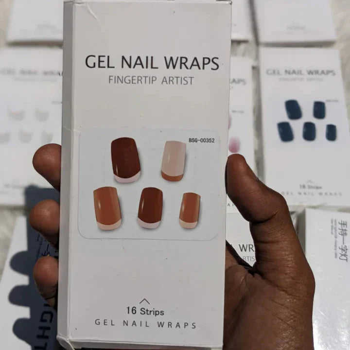 Multi Color Gel Nail Wraps With UV light (16 nail strips) - Buy Online in Pakistan at Cosmia.pk