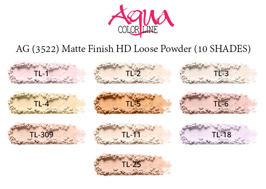 Aqua Color Line Matte Finish HD Loose Powder . - Buy Online in Pakistan at Cosmia.pk