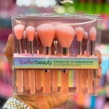 Sweet Beauty Makeup Brush Set Blister X 10 Pcs. - Buy Online in Pakistan at Cosmia.pk