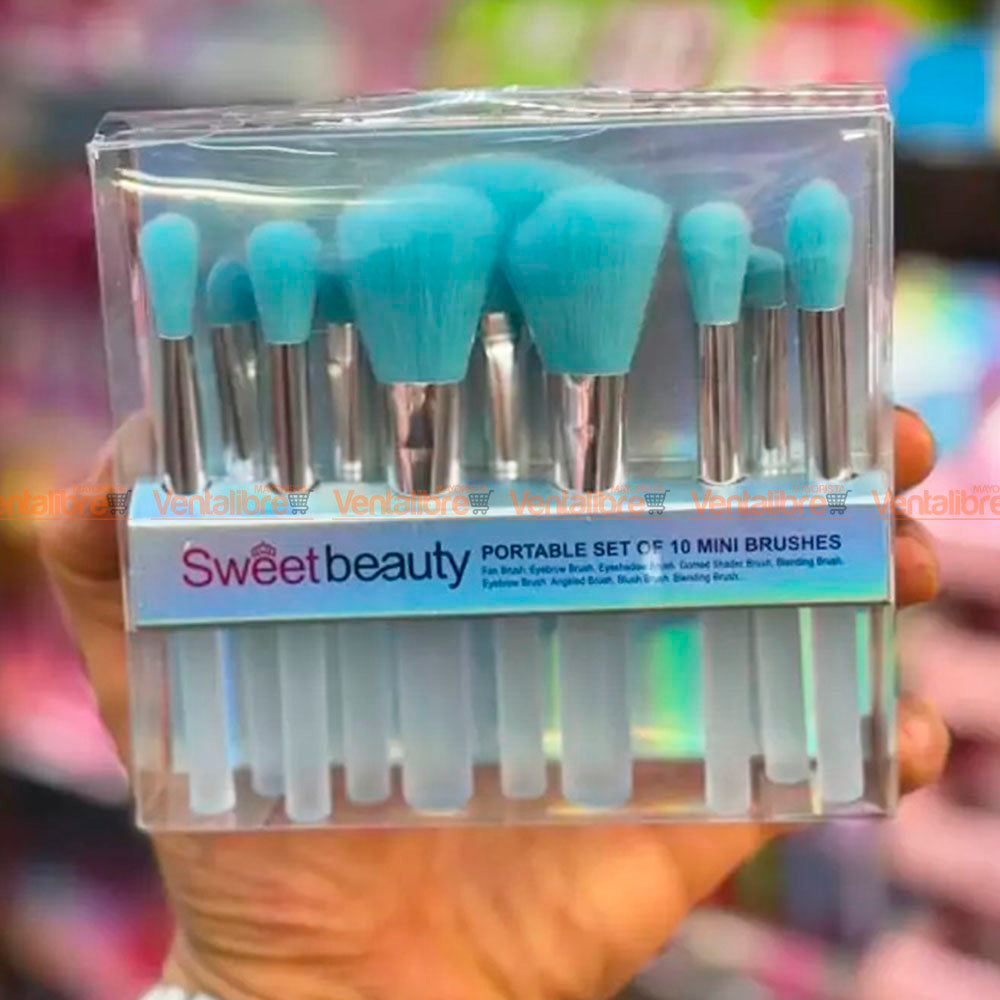 Sweet Beauty Makeup Brush Set Blister X 10 Pcs. - Buy Online in Pakistan at Cosmia.pk