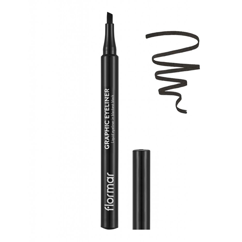 Flormar marker liner graphic eyeliner pen black