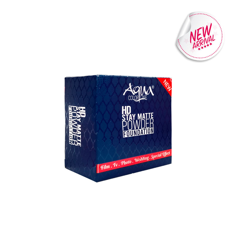 Aqua Color Line Hd Stay Matte Powder Foundation - Buy Online in Pakistan at Cosmia.pk