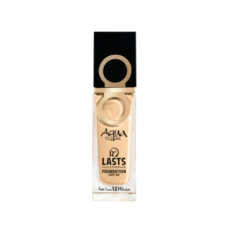 Aqua Color 24H Last Full Coverage Foundation - 25ml - Buy Online in Pakistan at Cosmia.pk