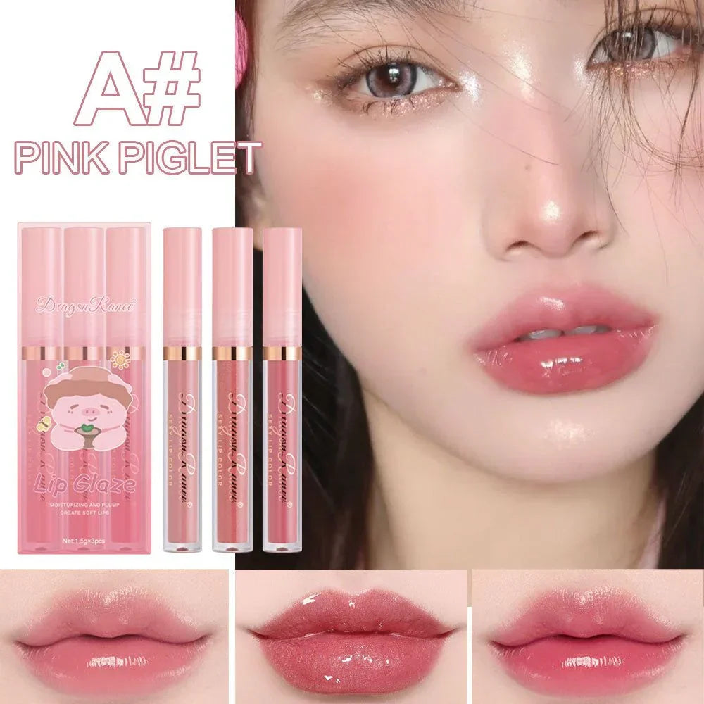 3 Pcs Dragon Ranee Moisturizing Majestic Lip Glaze - Buy Online in Pakistan at Cosmia.pk