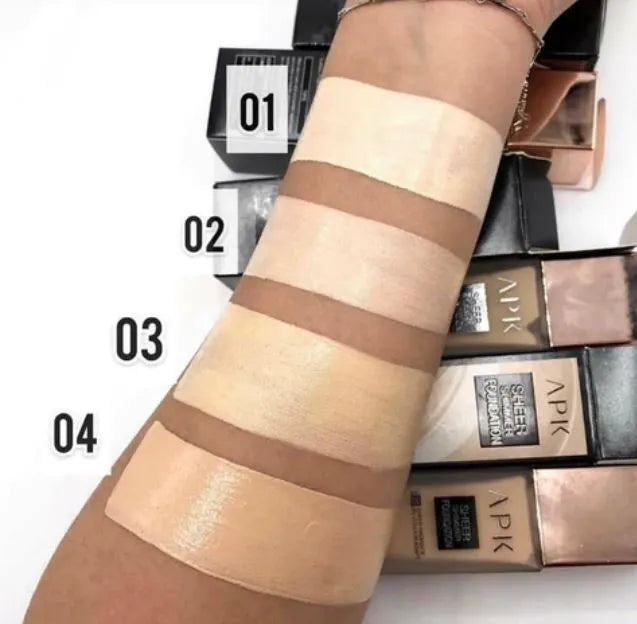 APK New Sheer Shimmer Foundation SPF-20 40g - Buy Online in Pakistan at Cosmia.pk