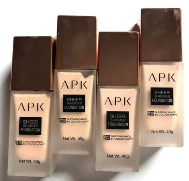 APK New Sheer Shimmer Foundation SPF-20 40g - Buy Online in Pakistan at Cosmia.pk