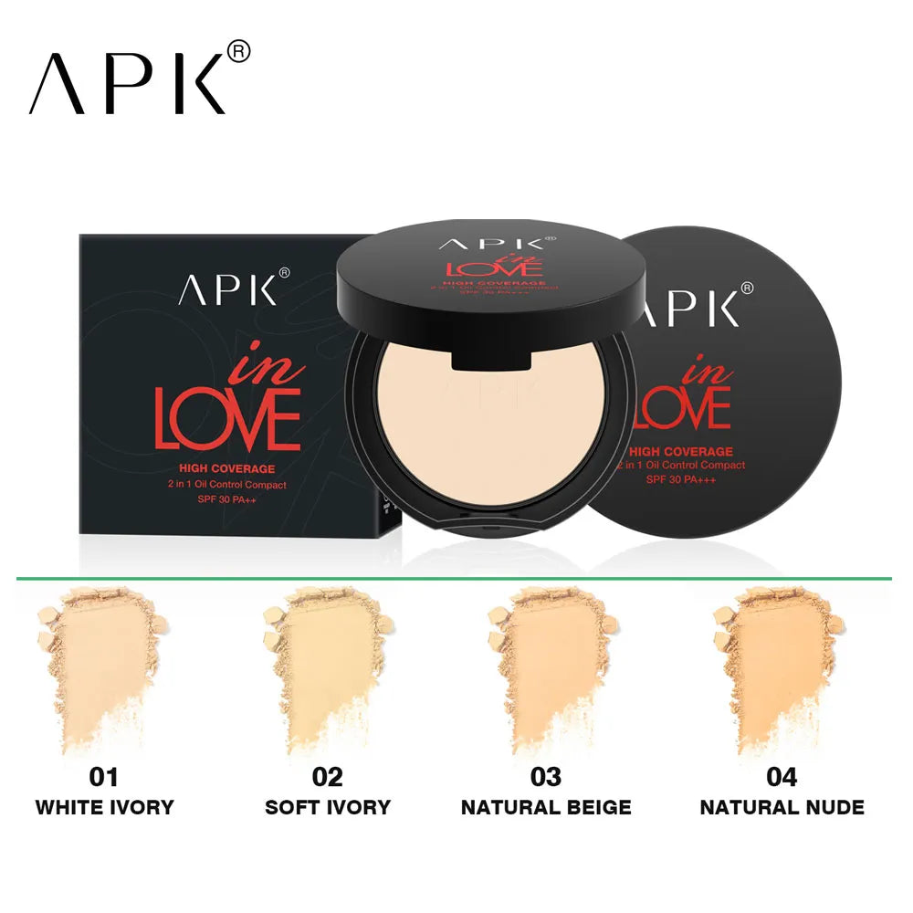 APK in Love High Coverage 2 in 1 Oil Control Compact SPF30 PA++ - Buy Online in Pakistan at Cosmia.pk